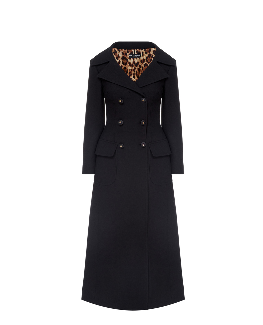 Шерстяное пальто Dolce&Gabbana F0AR3T-FU2NX, черный цвет • Купить в интернет-магазине Kameron
