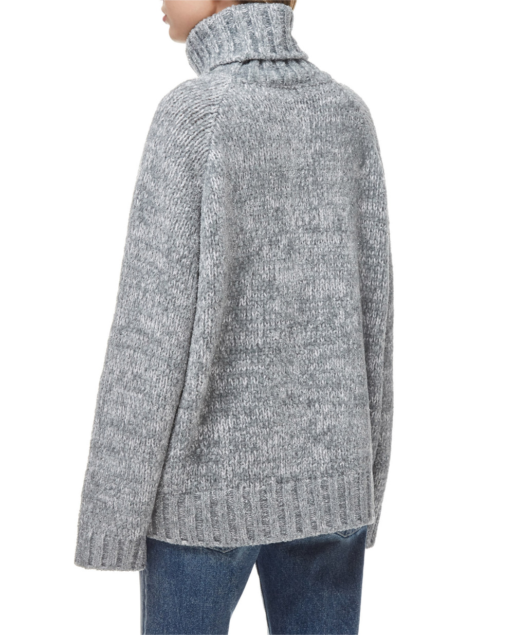 Кашемировый свитер Dolce&Gabbana FXB84T-JBMA8, серый цвет • Купить в интернет-магазине Kameron