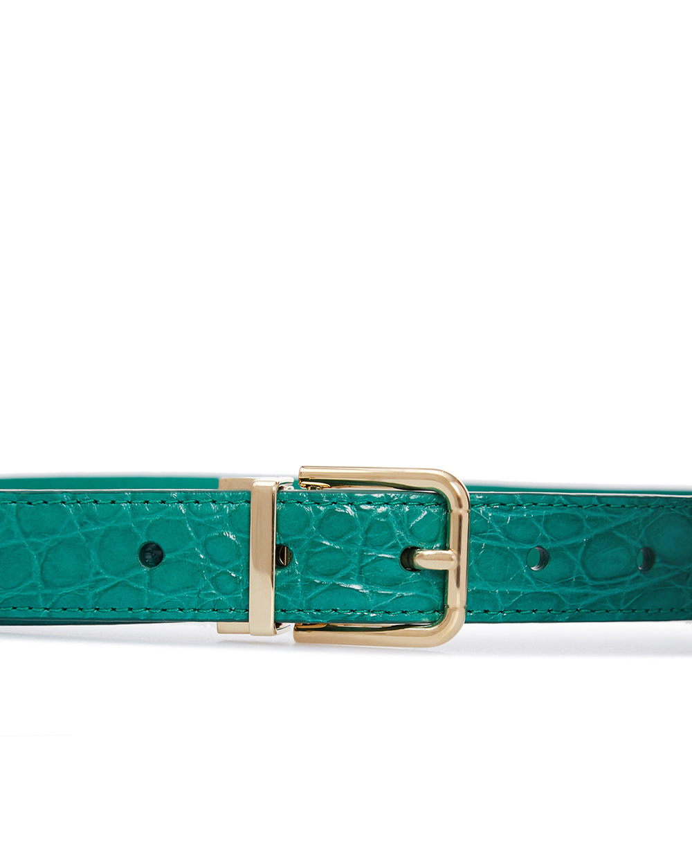 Кожаный ремень Dolce&Gabbana BE1351-A2V84, зеленый цвет • Купить в интернет-магазине Kameron