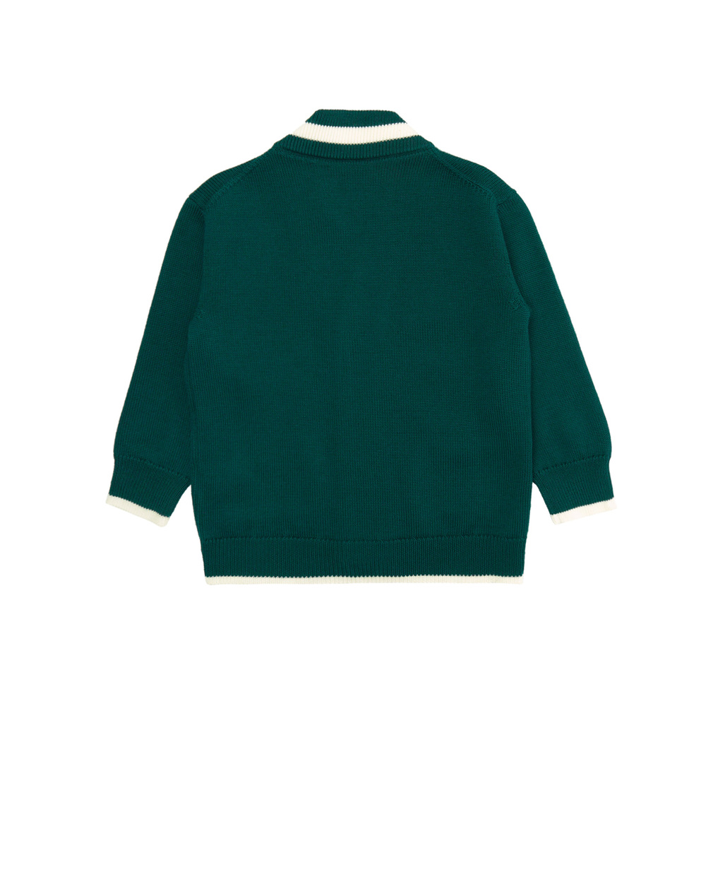 Шерстяной кардиган Dolce&Gabbana Kids L4KWA3-JBVC5-S, зеленый цвет • Купить в интернет-магазине Kameron