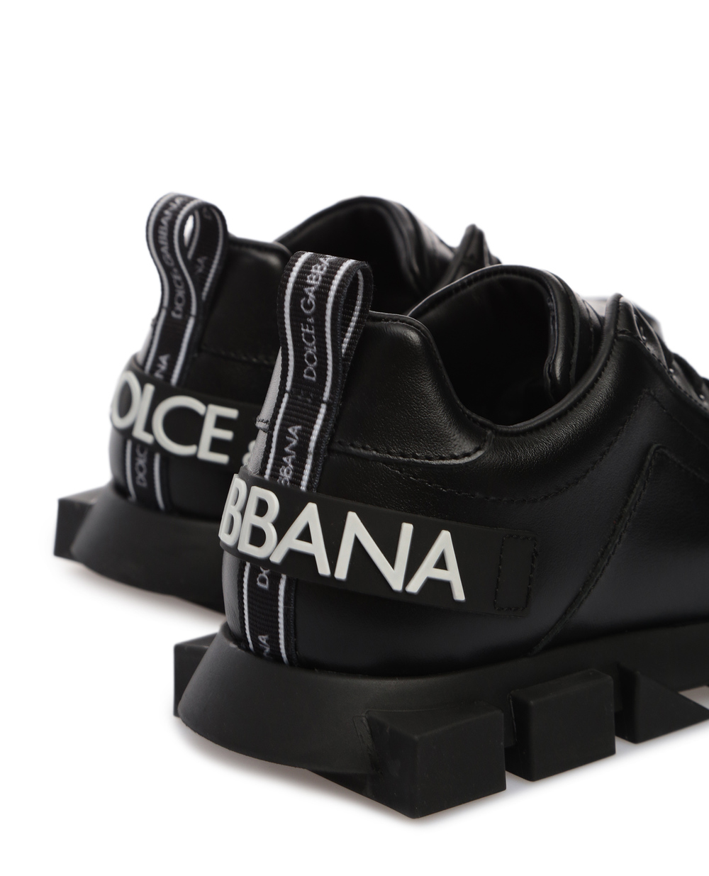 Кожаные сникеры Super King Dolce&Gabbana DA0711-AK635-M, черный цвет • Купить в интернет-магазине Kameron