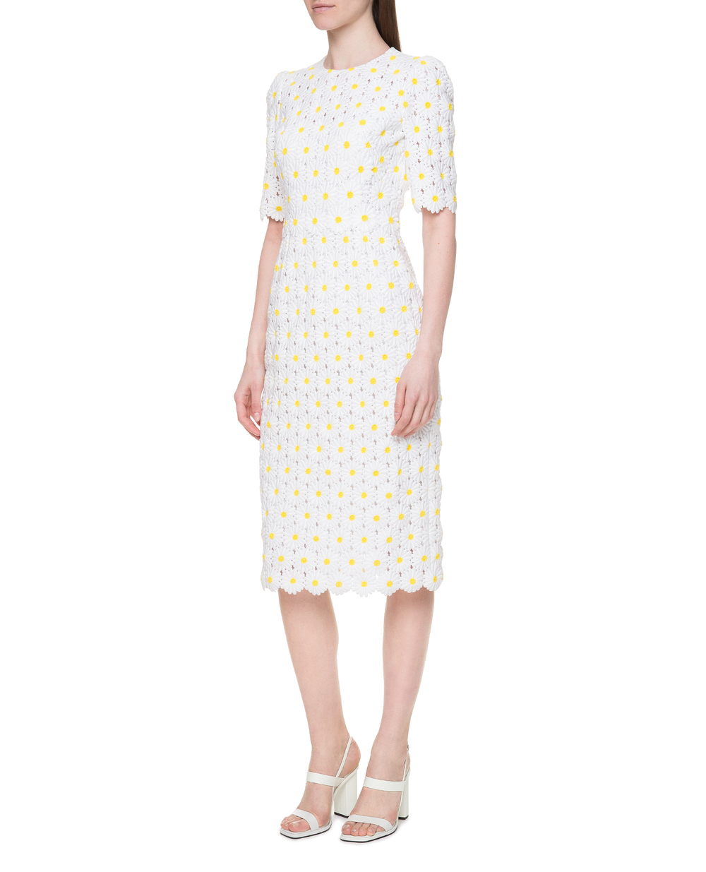 Платье Dolce&Gabbana F6UL6T-HLMHJ, белый цвет • Купить в интернет-магазине Kameron