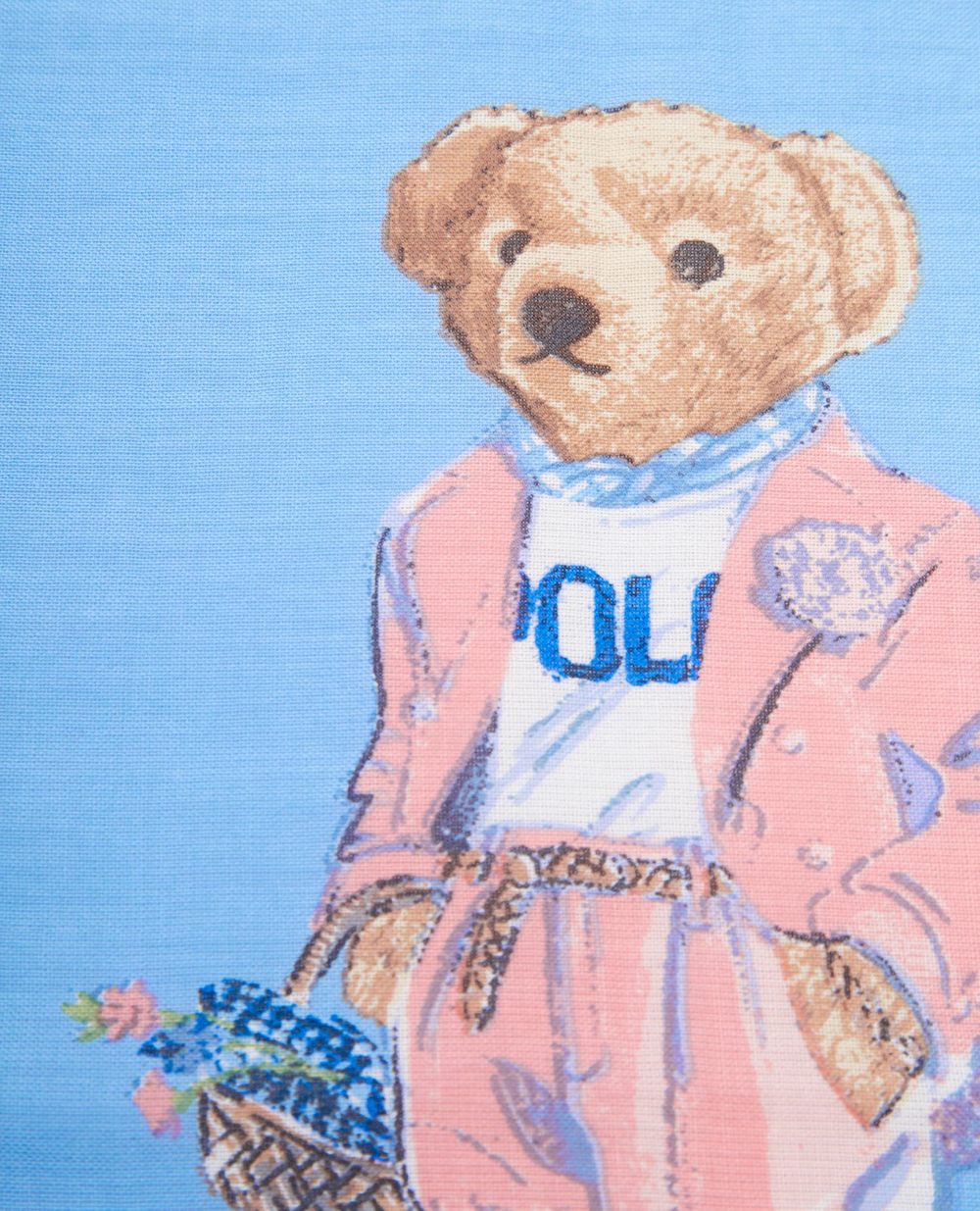 Платок Polo Ralph Lauren 455842545001, голубой цвет • Купить в интернет-магазине Kameron