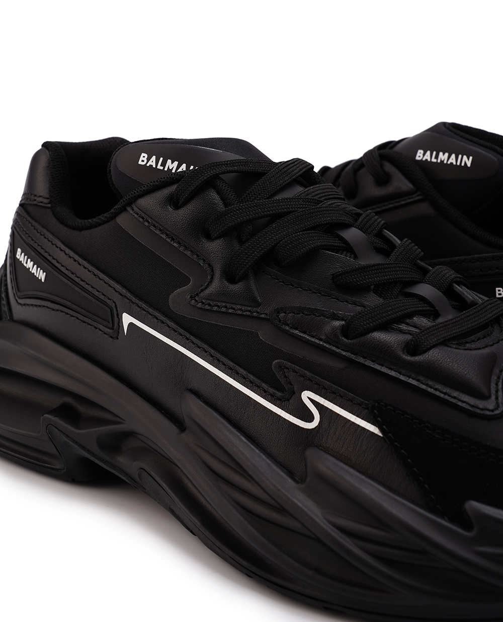 Кроссовки Run-Row Balmain CM1VI355LLSN, черный цвет • Купить в интернет-магазине Kameron
