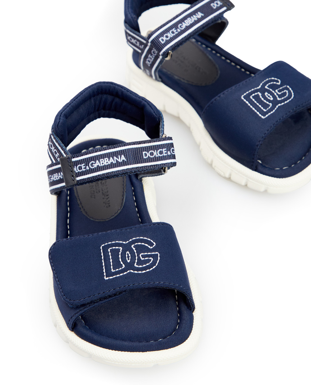 Детские сандалии Dolce&Gabbana Kids DL0068-AY233, синий цвет • Купить в интернет-магазине Kameron