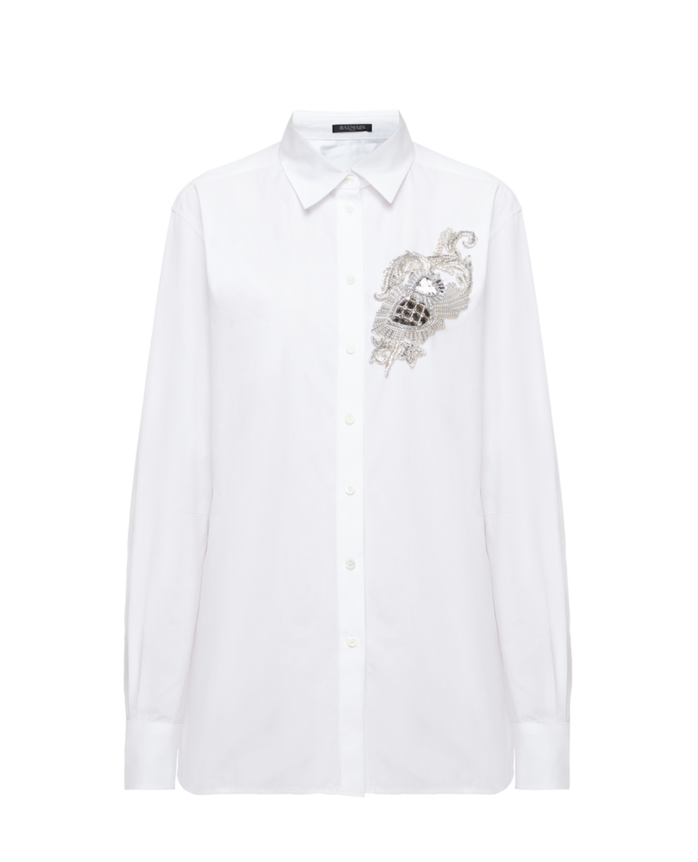 Рубашка Balmain SF02003P024, белый цвет • Купить в интернет-магазине Kameron