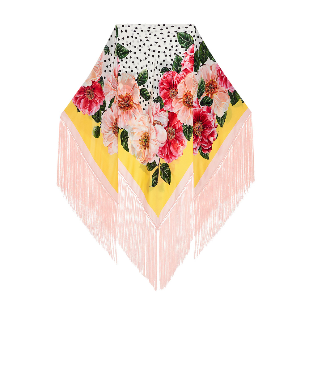 Шелковая шаль Dolce&Gabbana FS211A-GDV68, разноцветный цвет • Купить в интернет-магазине Kameron