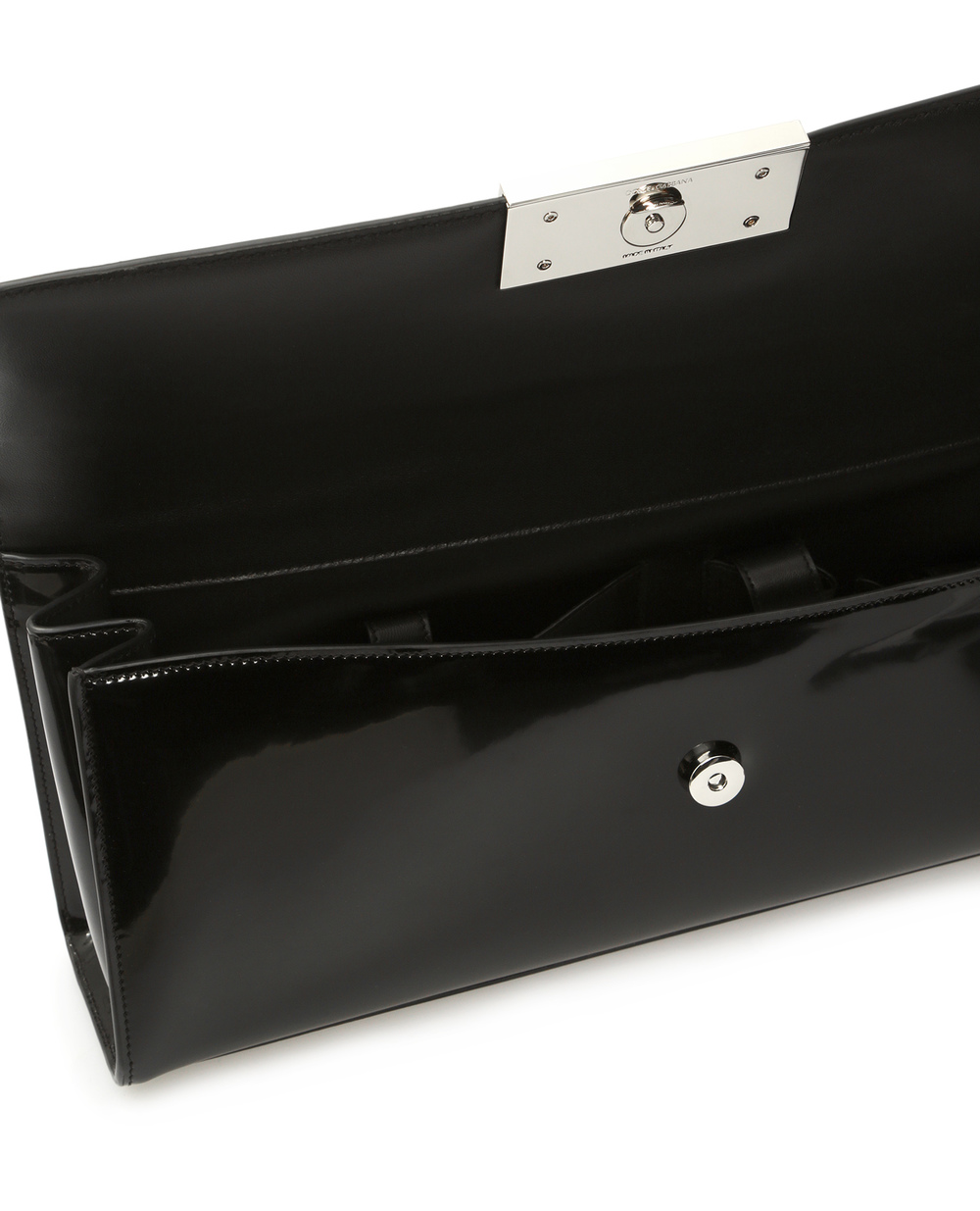 Шкіряна сумка 90es Sicily Dolce&Gabbana BB7007-A1037, чорний колір • Купити в інтернет-магазині Kameron