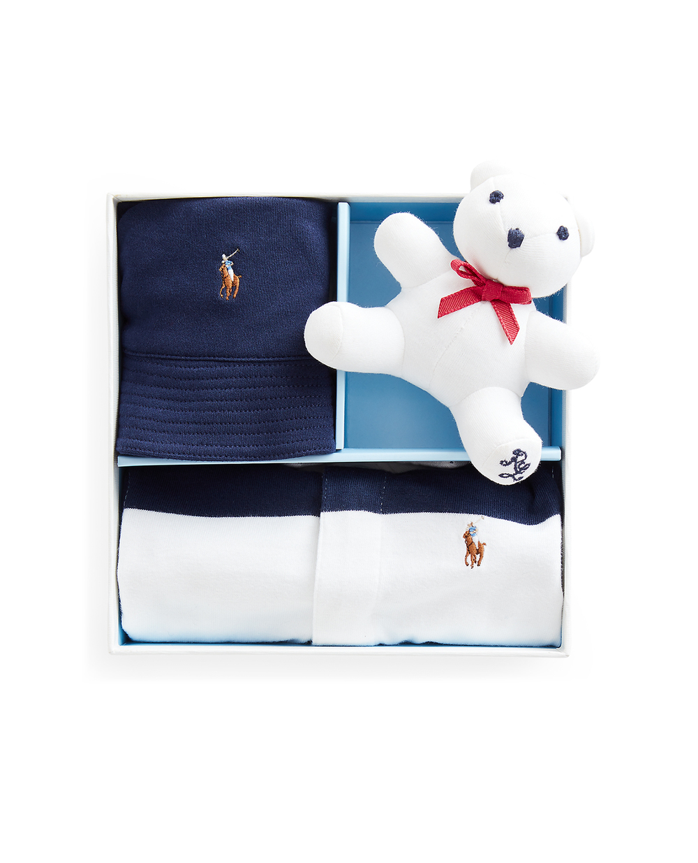 Набір подарунковий (панама, футболка, іграшка) Polo Ralph Lauren Kids 320836337001, різнокольоровий колір • Купити в інтернет-магазині Kameron