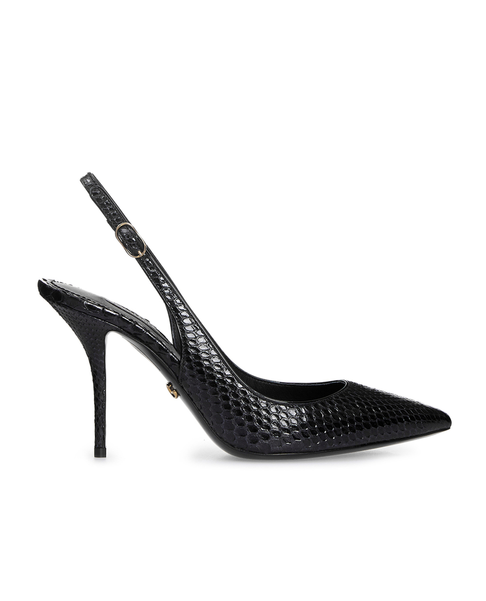 Кожаные слингбэки Dolce&Gabbana CG0423-A2V37, черный цвет • Купить в интернет-магазине Kameron