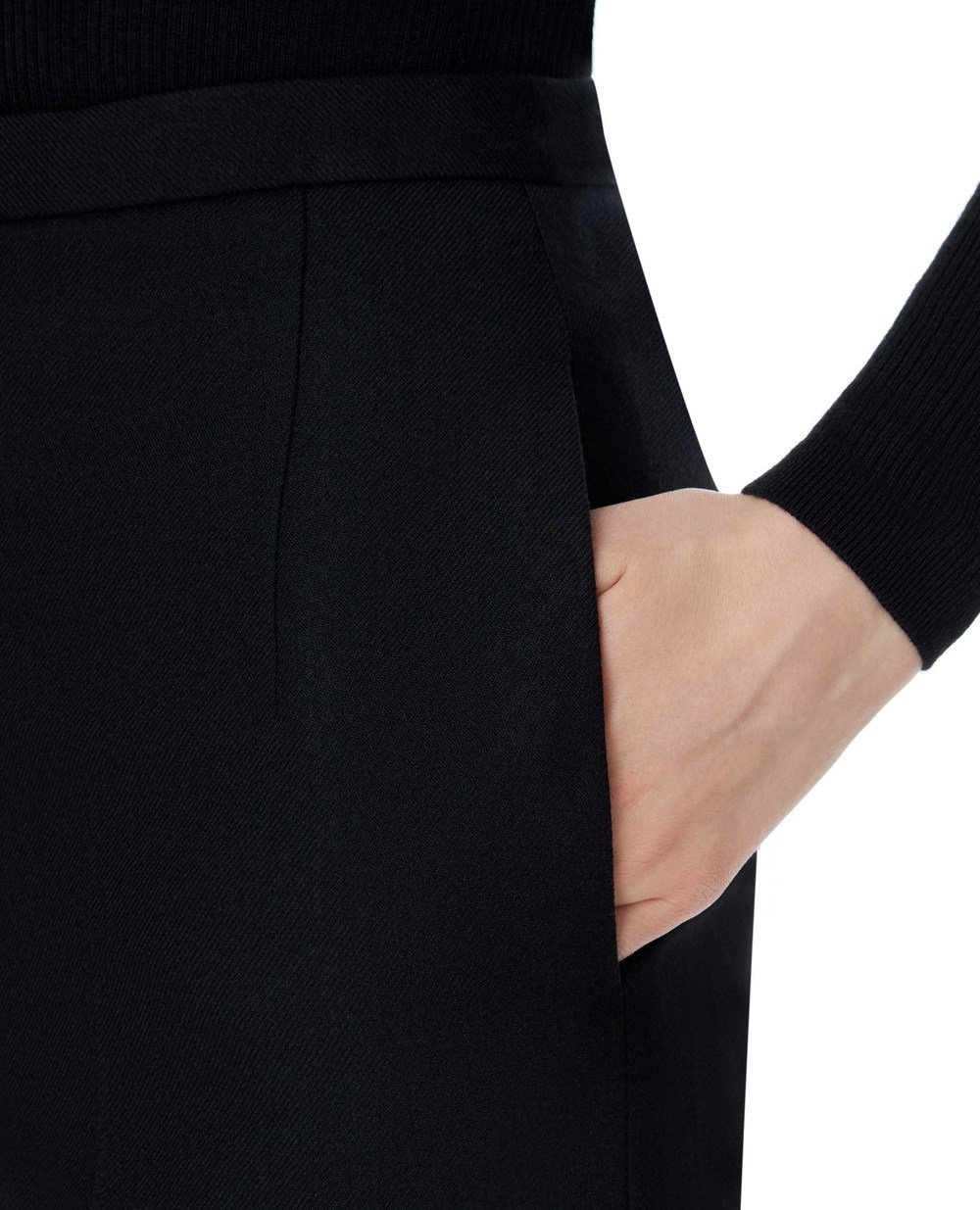 Шерстяные шорты Saint Laurent 633791-Y221W, черный цвет • Купить в интернет-магазине Kameron