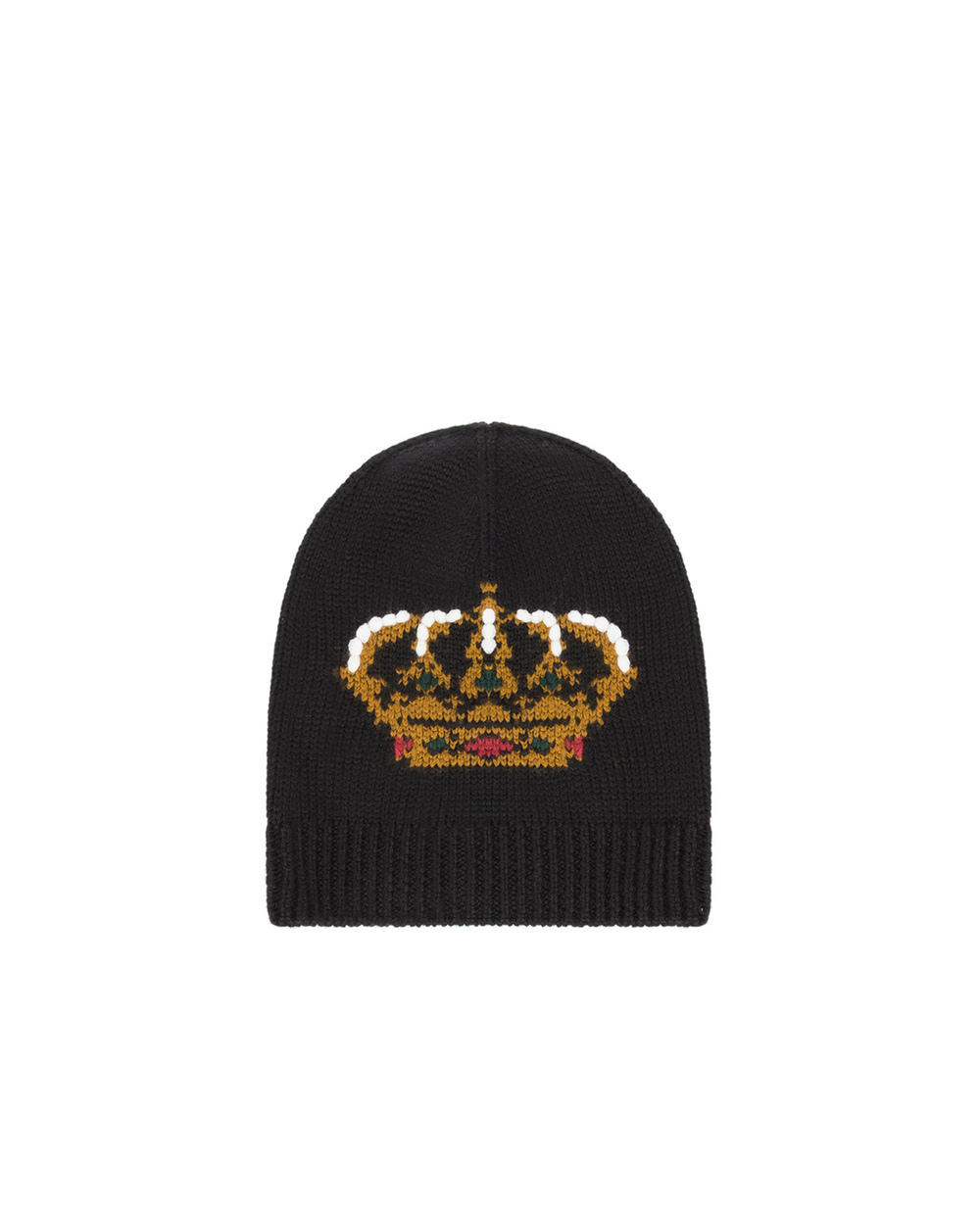 Вовняна шапка Dolce&Gabbana Kids LBKH06-JAVHR, чорний колір • Купити в інтернет-магазині Kameron