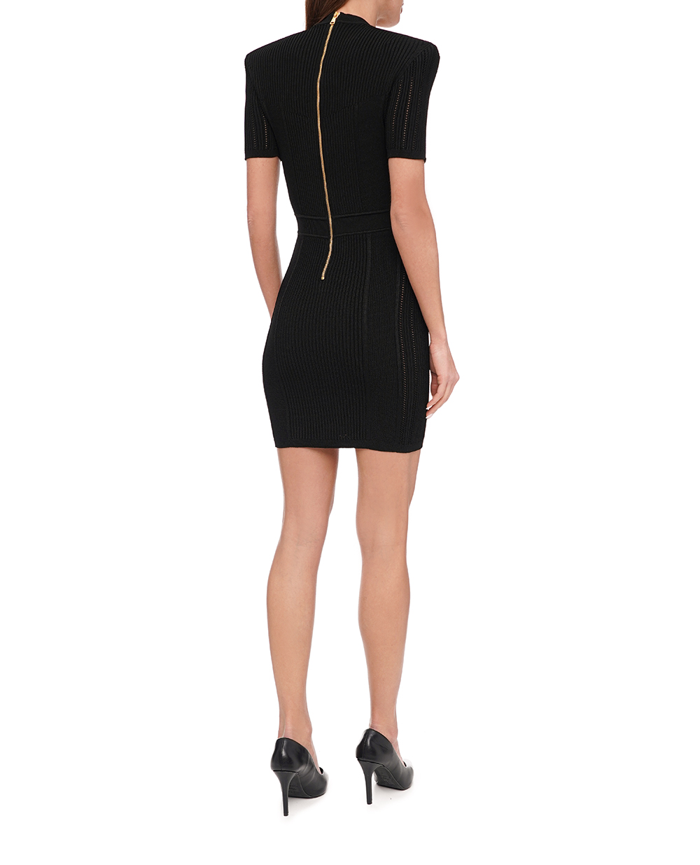 Сукня Balmain CF1R6031KF24, чорний колір • Купити в інтернет-магазині Kameron