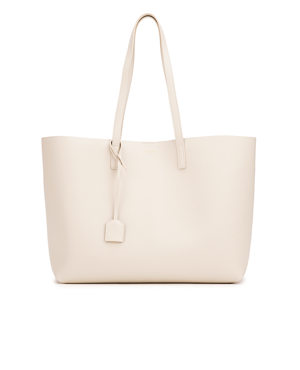 Кожаная сумка Shopping Bag Saint Laurent 600281-CSV0J, бежевый цвет • Купить в интернет-магазине Kameron