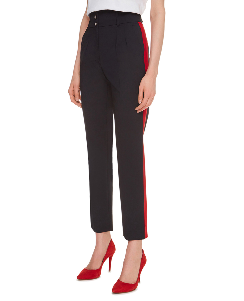 Шерстяные брюки Dolce&Gabbana FTBN3T-FUBEC, черный цвет • Купить в интернет-магазине Kameron