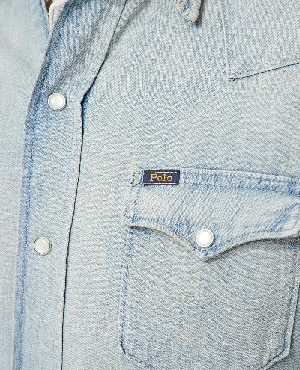 Джинсова сорочка Polo Ralph Lauren 710689372001, блакитний колір • Купити в інтернет-магазині Kameron