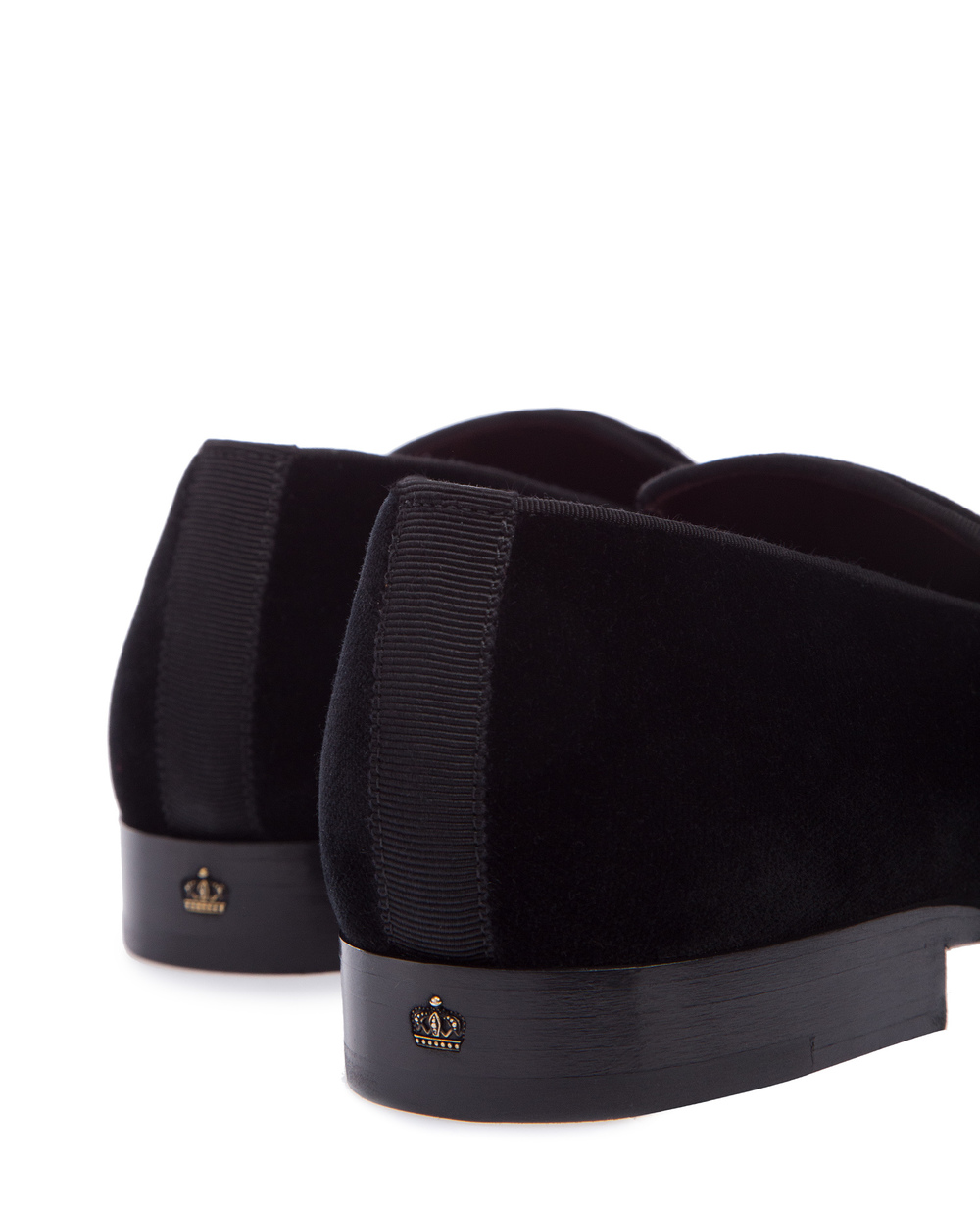 Бархатные лоферы Dolce&Gabbana A50332-A6808, черный цвет • Купить в интернет-магазине Kameron