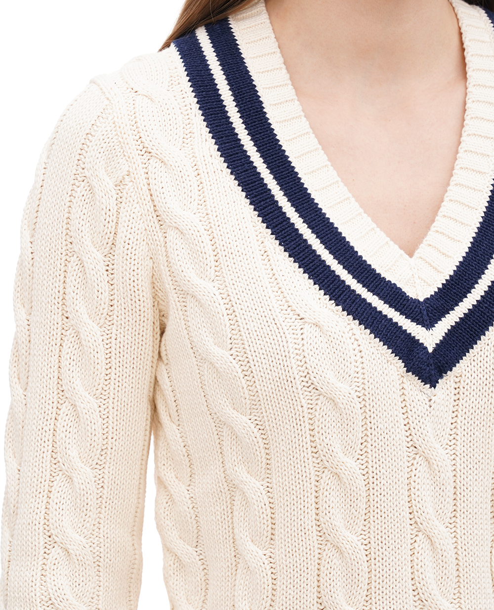 Пуловер Polo Ralph Lauren 211915753001, молочный цвет • Купить в интернет-магазине Kameron