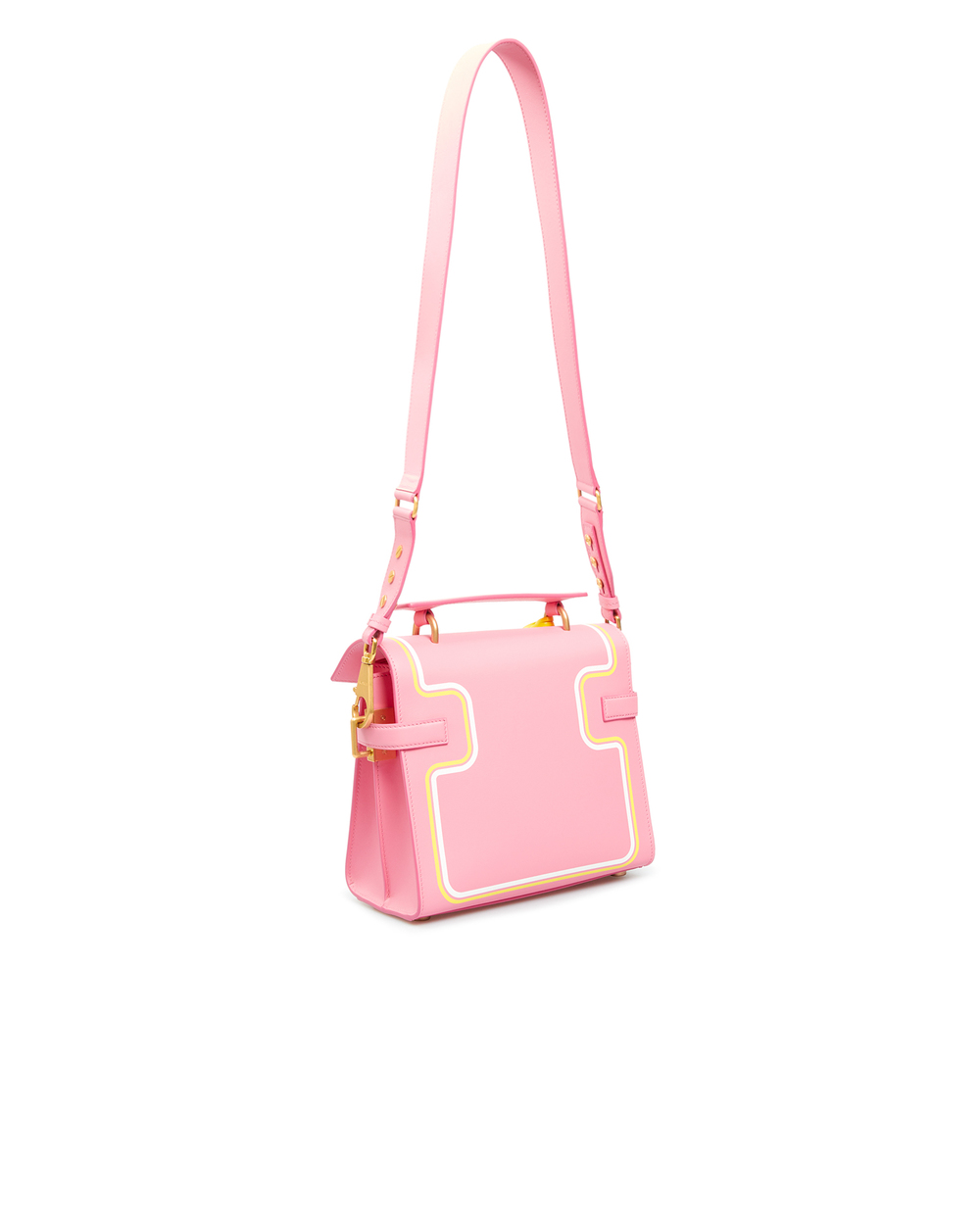 Кожаная сумка B-Buzz 23 х Barbie Balmain XN4DB732KPTB, розовый цвет • Купить в интернет-магазине Kameron