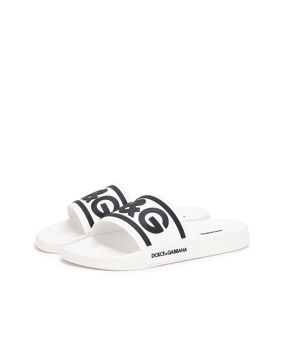 Шлепанцы Dolce&Gabbana CS2072-AQ858, белый цвет • Купить в интернет-магазине Kameron