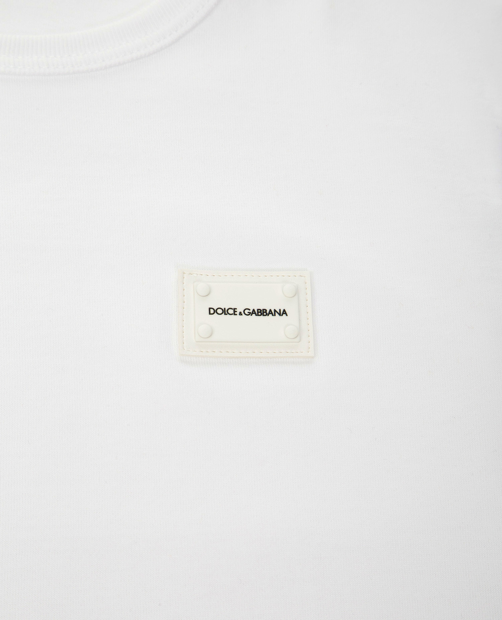 Футболка Dolce&Gabbana Kids L4JT7T-G7OLK-S-, білий колір • Купити в інтернет-магазині Kameron