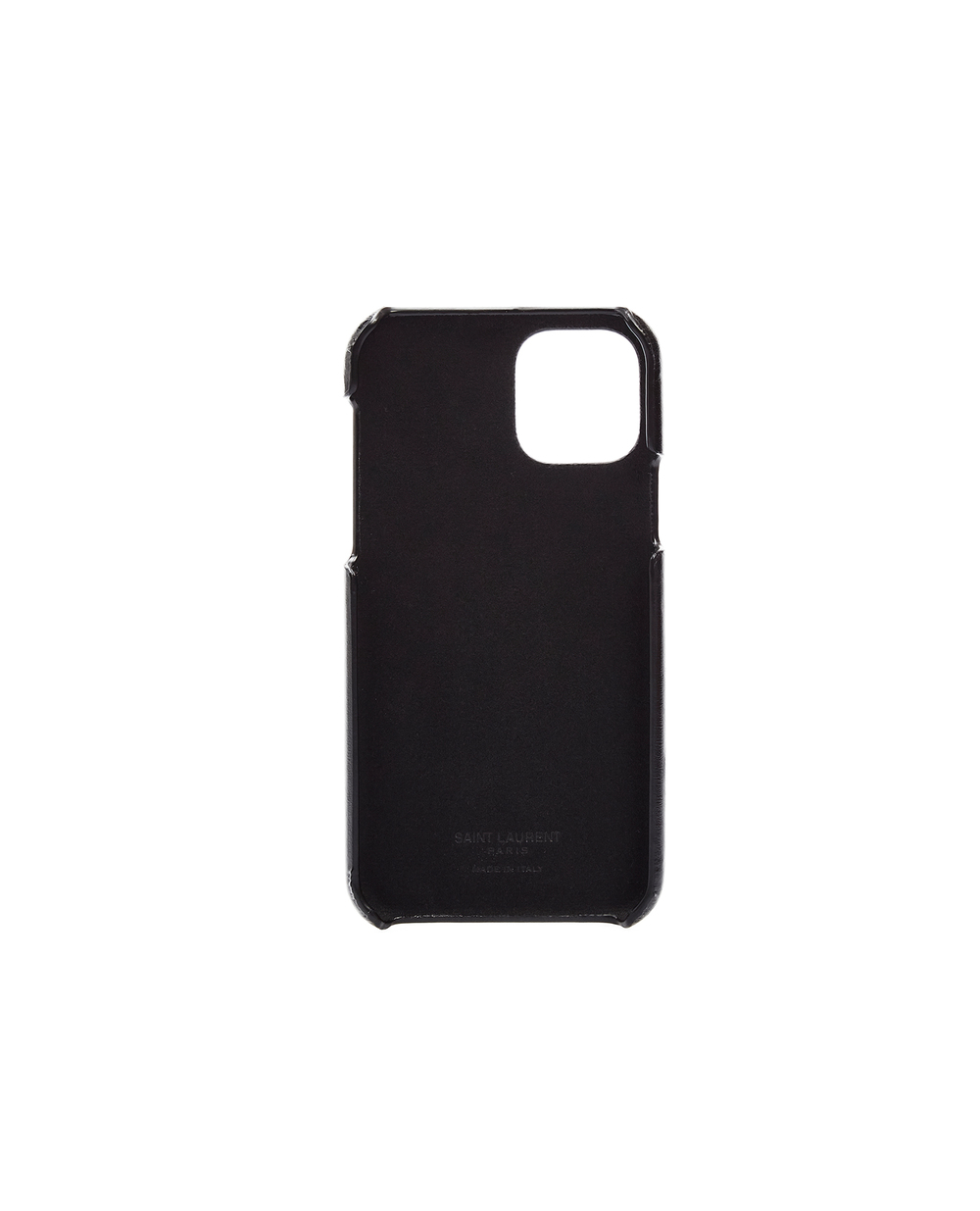 Кожаный чехол для iPhone 11 Pro Saint Laurent 640711-03P0J, черный цвет • Купить в интернет-магазине Kameron