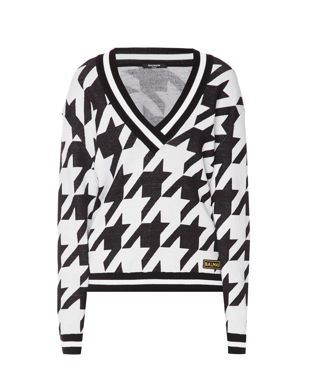 Вовняний пуловер Balmain YF1KB005KC09, різнокольоровий колір • Купити в інтернет-магазині Kameron