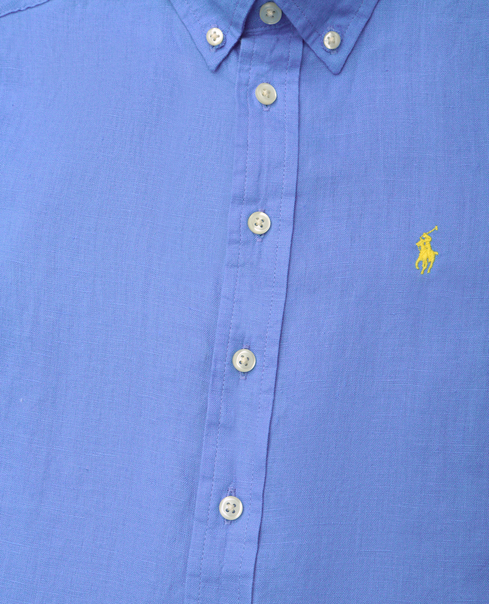 Детская льняная рубашка Polo Ralph Lauren Kids 321865270003, синий цвет • Купить в интернет-магазине Kameron