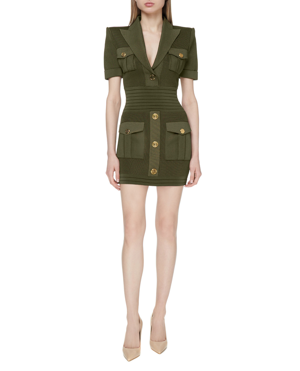 Сукня Balmain VF16153K223, зелений колір • Купити в інтернет-магазині Kameron