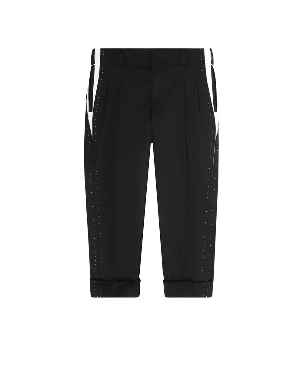 Детские брюки Dolce&Gabbana Kids L43P14-FUFIS-S, черный цвет • Купить в интернет-магазине Kameron