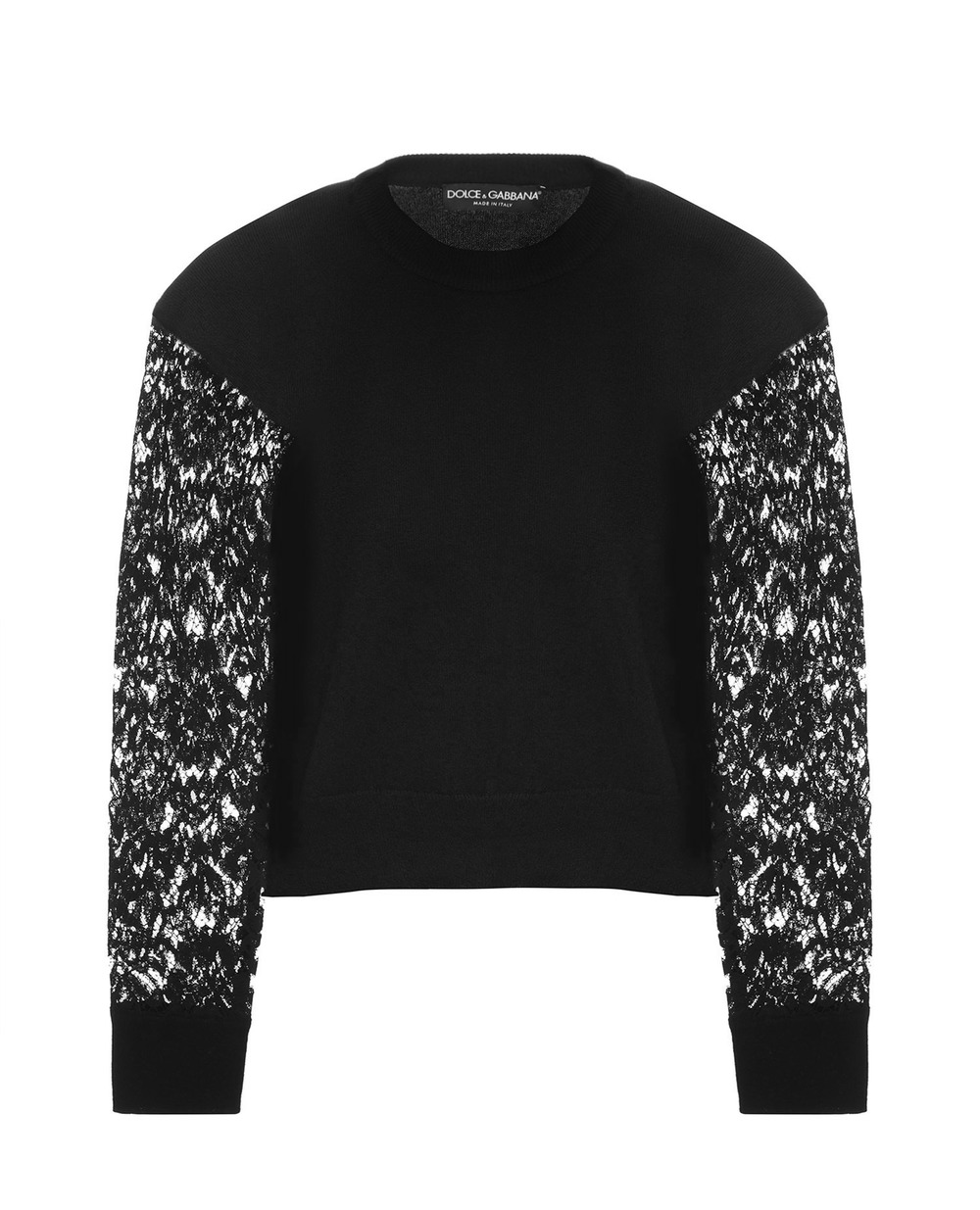 Кашемировый джемпер Dolce&Gabbana FX960T-JAM7O, черный цвет • Купить в интернет-магазине Kameron