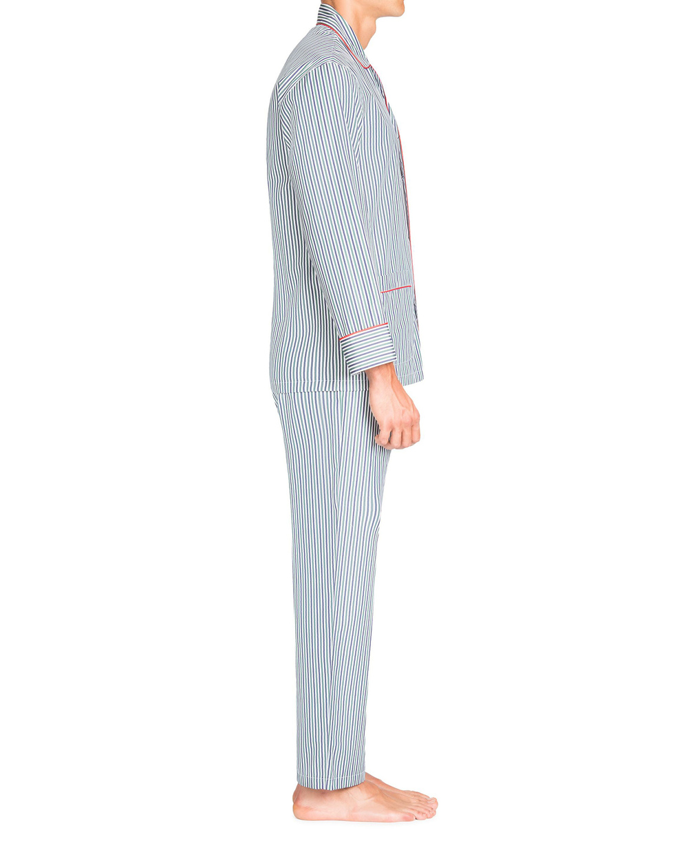 Пижама (рубашка, брюки, шорты) ISAIA PG7949+7950+7951.KM354, синий цвет • Купить в интернет-магазине Kameron