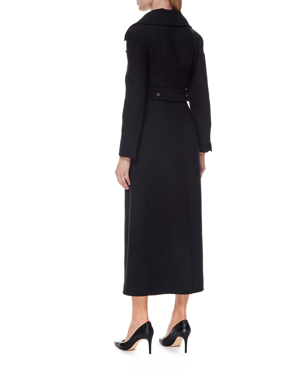 Вовняне пальто Dolce&Gabbana F0AR3T-FU2NX, чорний колір • Купити в інтернет-магазині Kameron