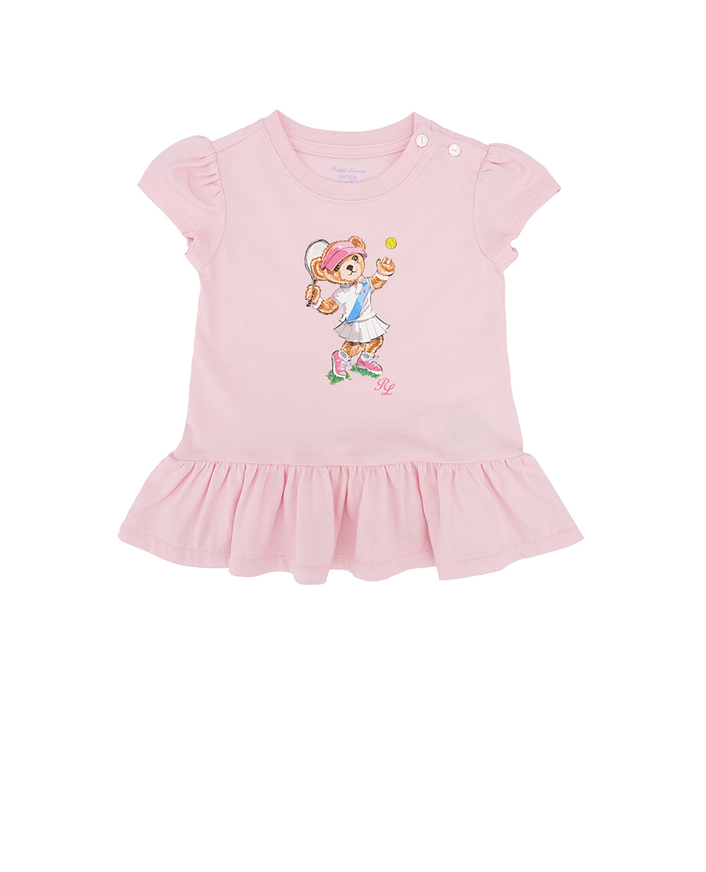 Детская футболка Polo Bear Polo Ralph Lauren Kids 310932755001, розовый цвет • Купить в интернет-магазине Kameron