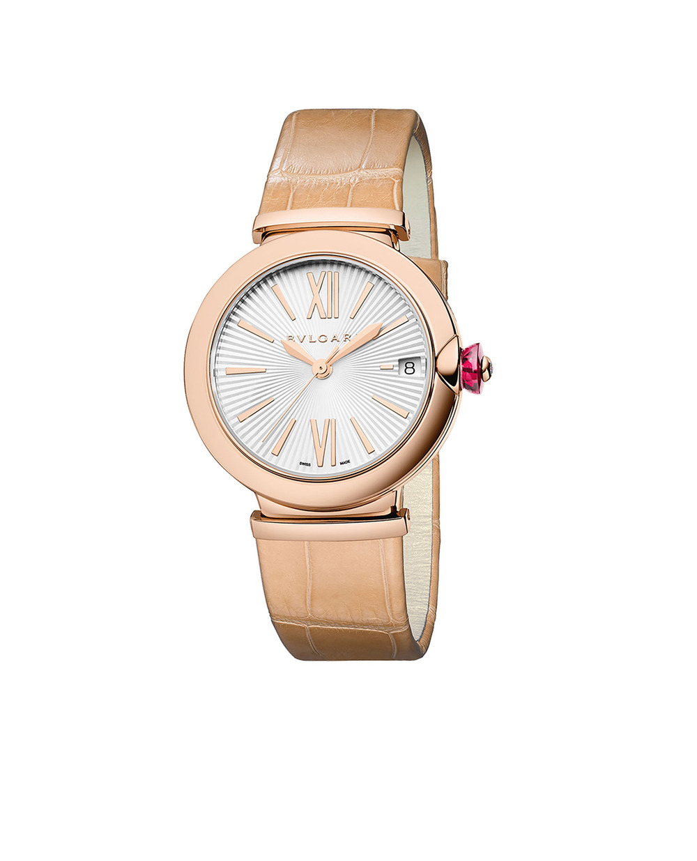 Годинник Piccola Lvcea Bulgari 102328, бежевий колір • Купити в інтернет-магазині Kameron