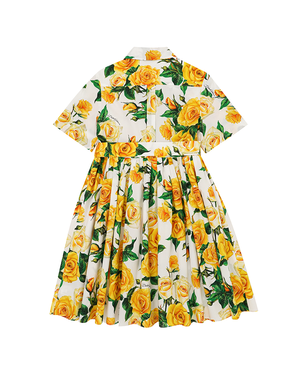 Дитяча сукня Dolce&Gabbana Kids L53DR2-HS5QR-B, жовтий колір • Купити в інтернет-магазині Kameron