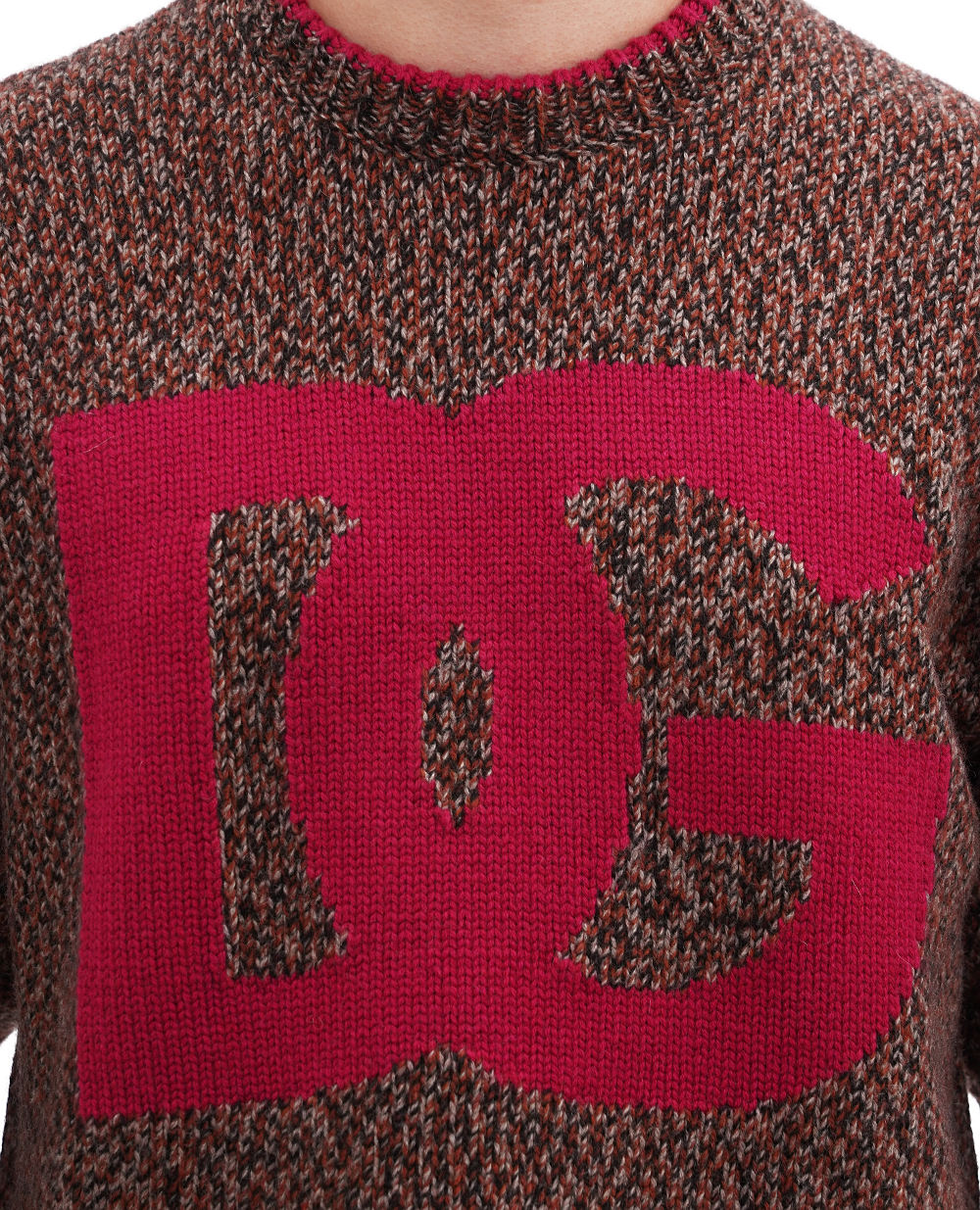 Вовняний светр Dolce&Gabbana GXQ12T-JFMN1, коричневий колір • Купити в інтернет-магазині Kameron