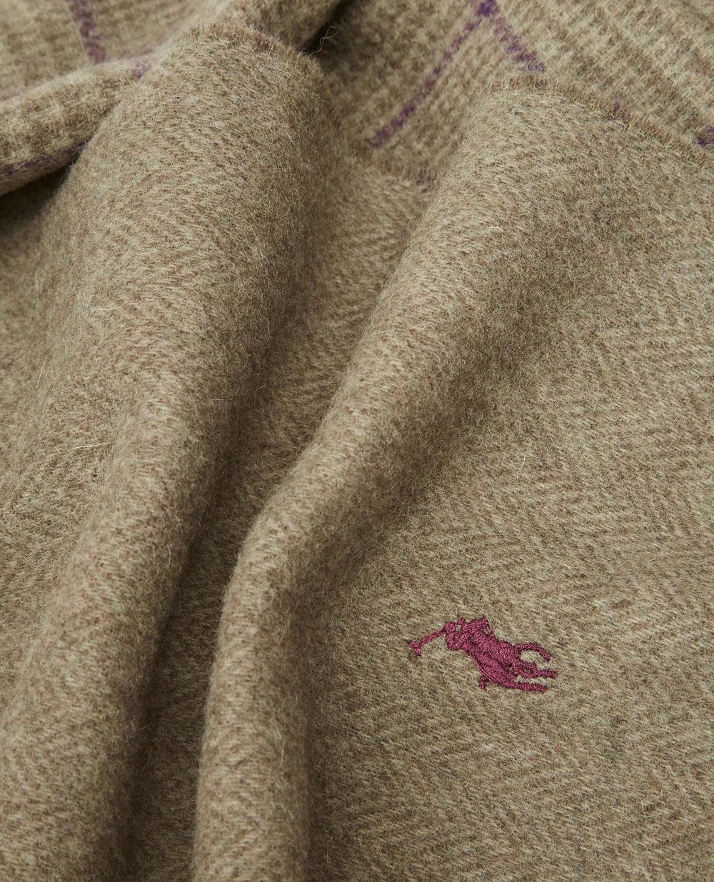Вовняний шарф Polo Ralph Lauren 449853952004, бежевий колір • Купити в інтернет-магазині Kameron
