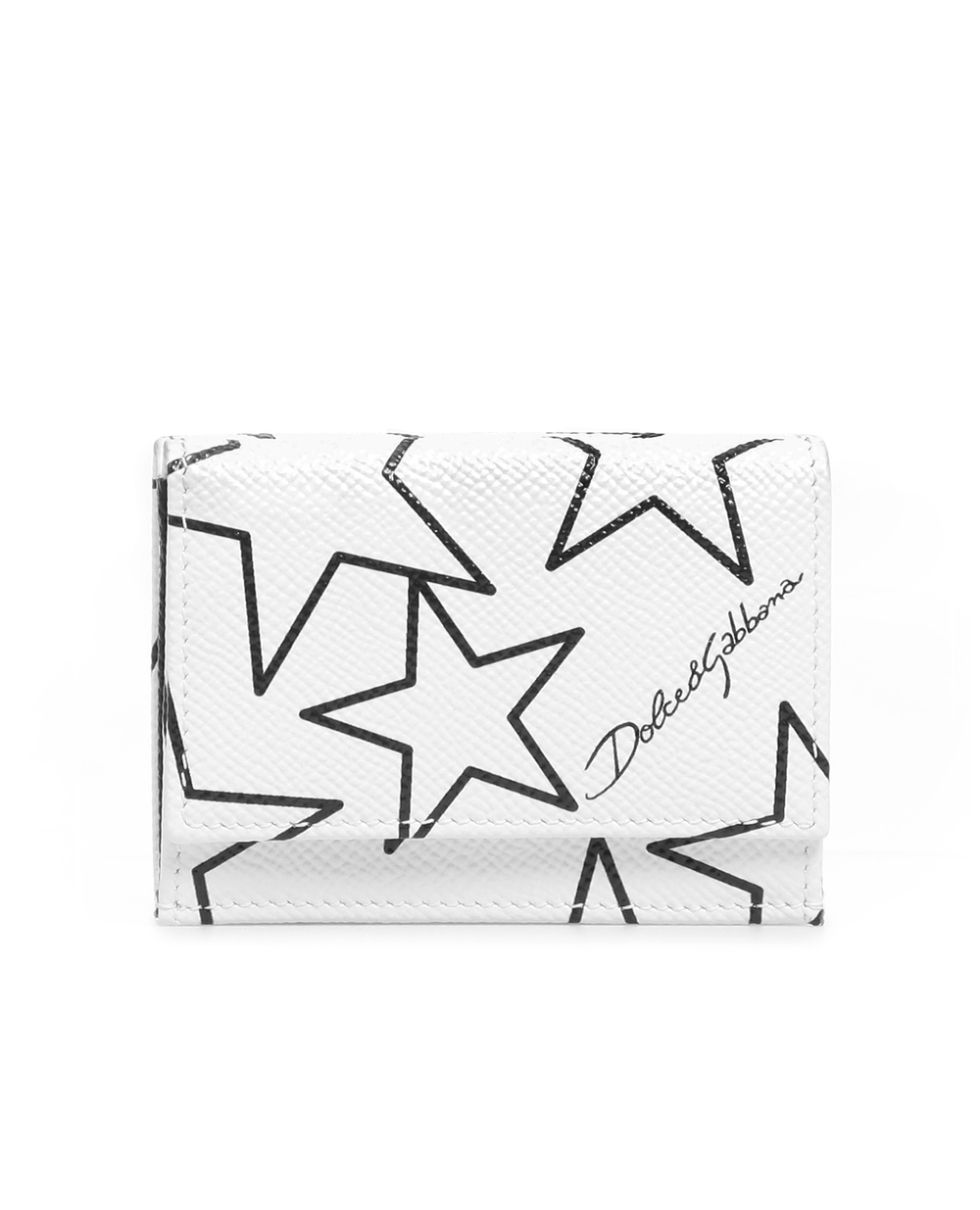 Кожаный кошелек Continental Dolce&Gabbana BI1048-AJ611, белый цвет • Купить в интернет-магазине Kameron
