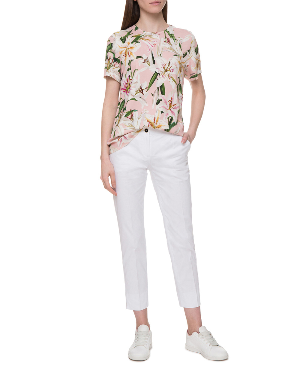 Штани Kate Dolce&Gabbana FTAGNT-FUFIS, білий колір • Купити в інтернет-магазині Kameron