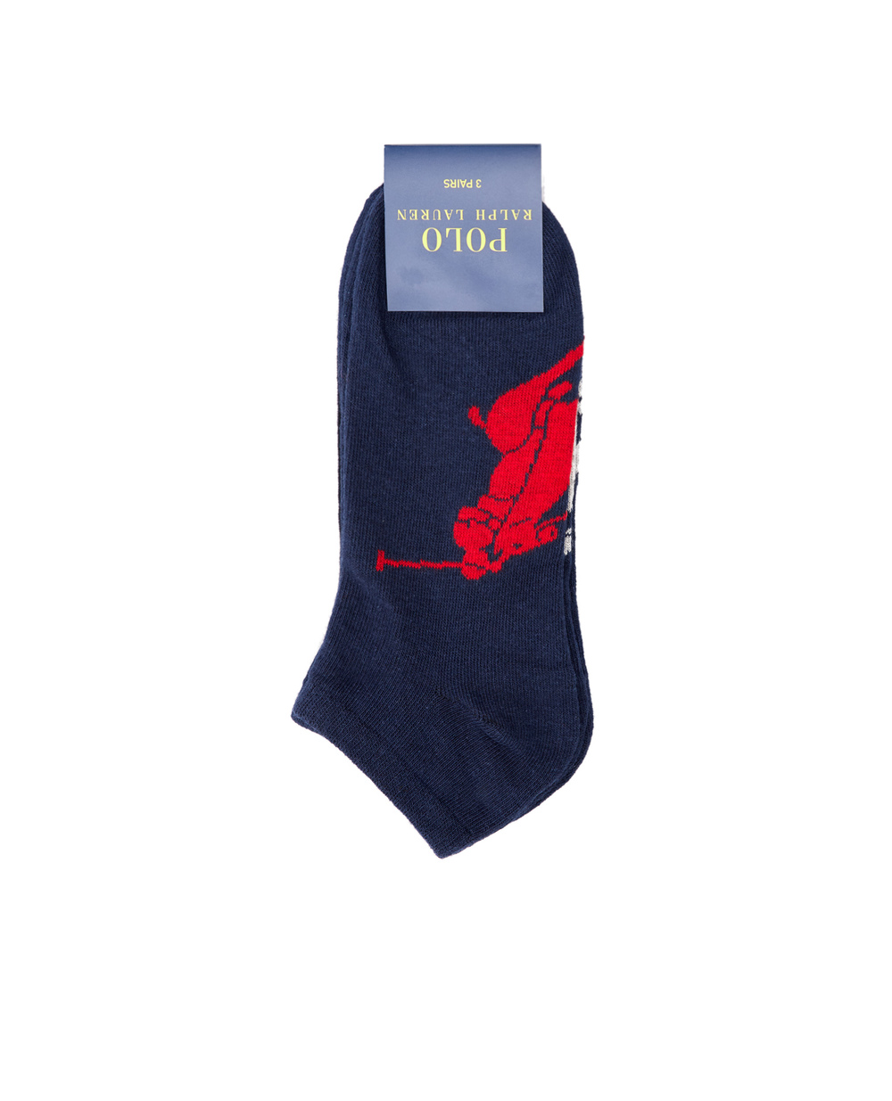 Шкарпетки (3 пари) Polo Ralph Lauren 449655205004, темно синій колір • Купити в інтернет-магазині Kameron