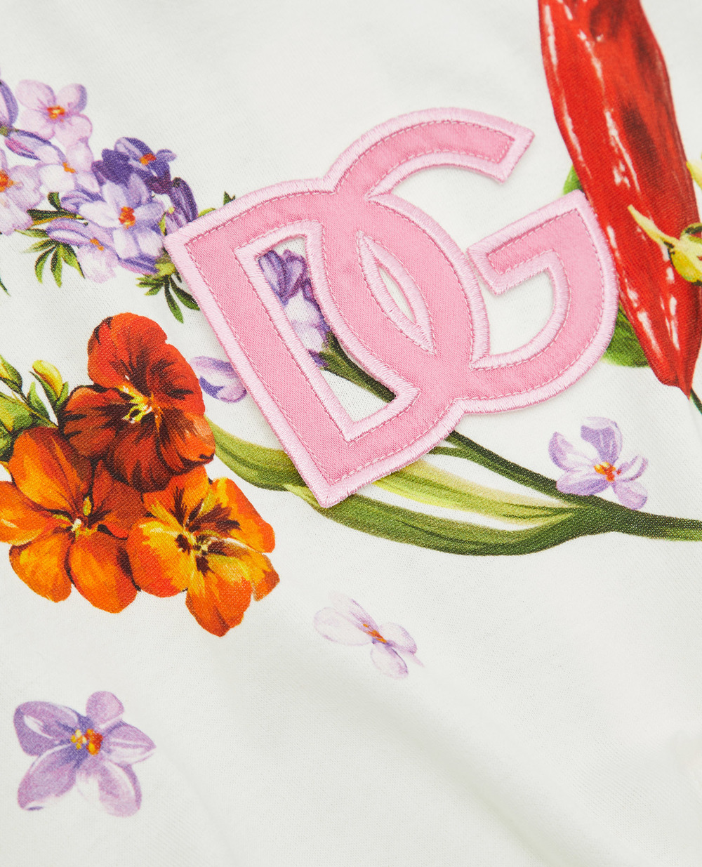 Дитяче плаття Dolce&Gabbana Kids L5JD6H-G7I1A-B, білий колір • Купити в інтернет-магазині Kameron