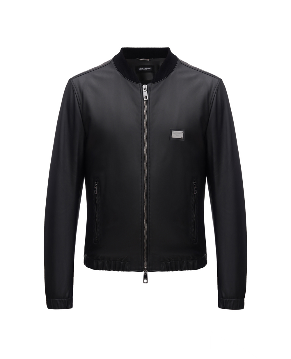 Куртка кожаная Dolce&Gabbana G9ZY5L-HULR0, черный цвет • Купить в интернет-магазине Kameron
