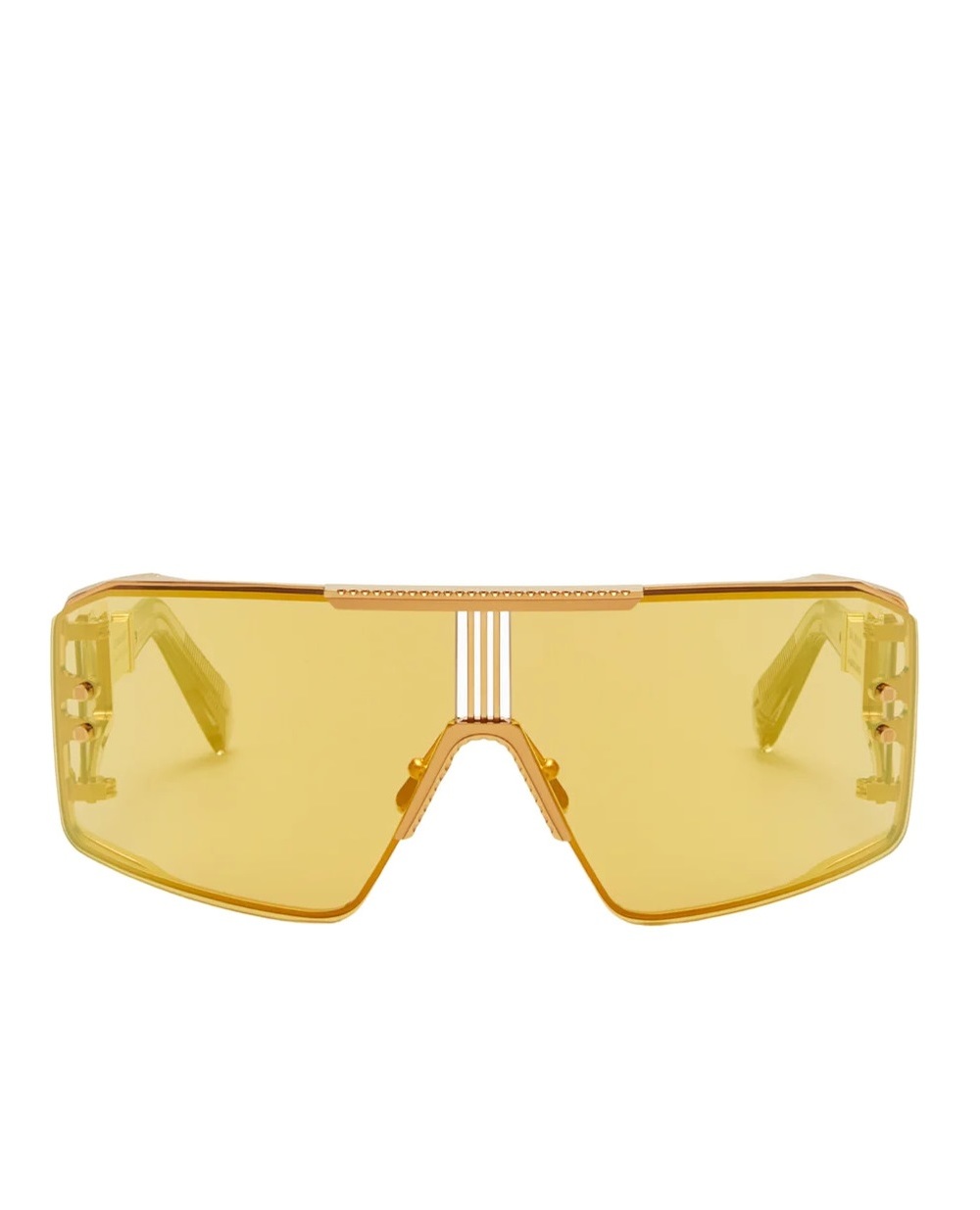Солнцезащитные очки Le Masque Balmain BPS-146D-147, желтый цвет • Купить в интернет-магазине Kameron