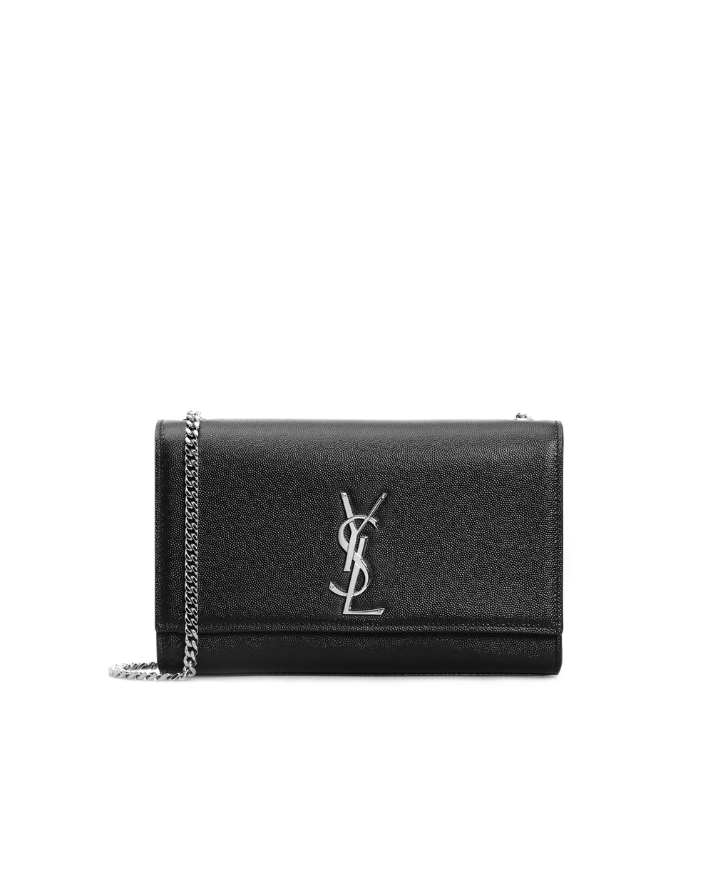 Шкіряна сумка Saint Laurent 364021-BOW0N-, чорний колір • Купити в інтернет-магазині Kameron