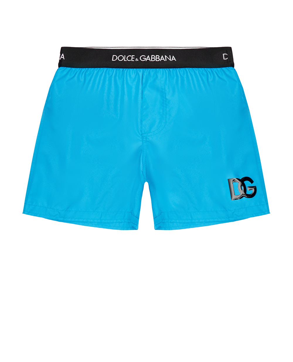 Дитячі шорти для плавання Dolce&Gabbana Kids L4J831-G7BQW-S, блакитний колір • Купити в інтернет-магазині Kameron