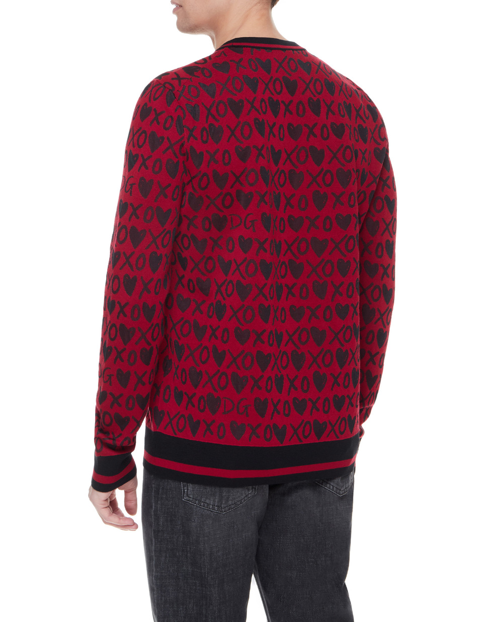 Шерстяной джемпер Dolce&Gabbana GXI05T-JCMU3, красный цвет • Купить в интернет-магазине Kameron