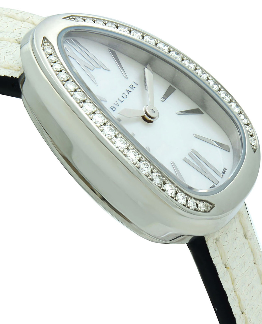 Часы Serpenti Bulgari 102781, белый цвет • Купить в интернет-магазине Kameron