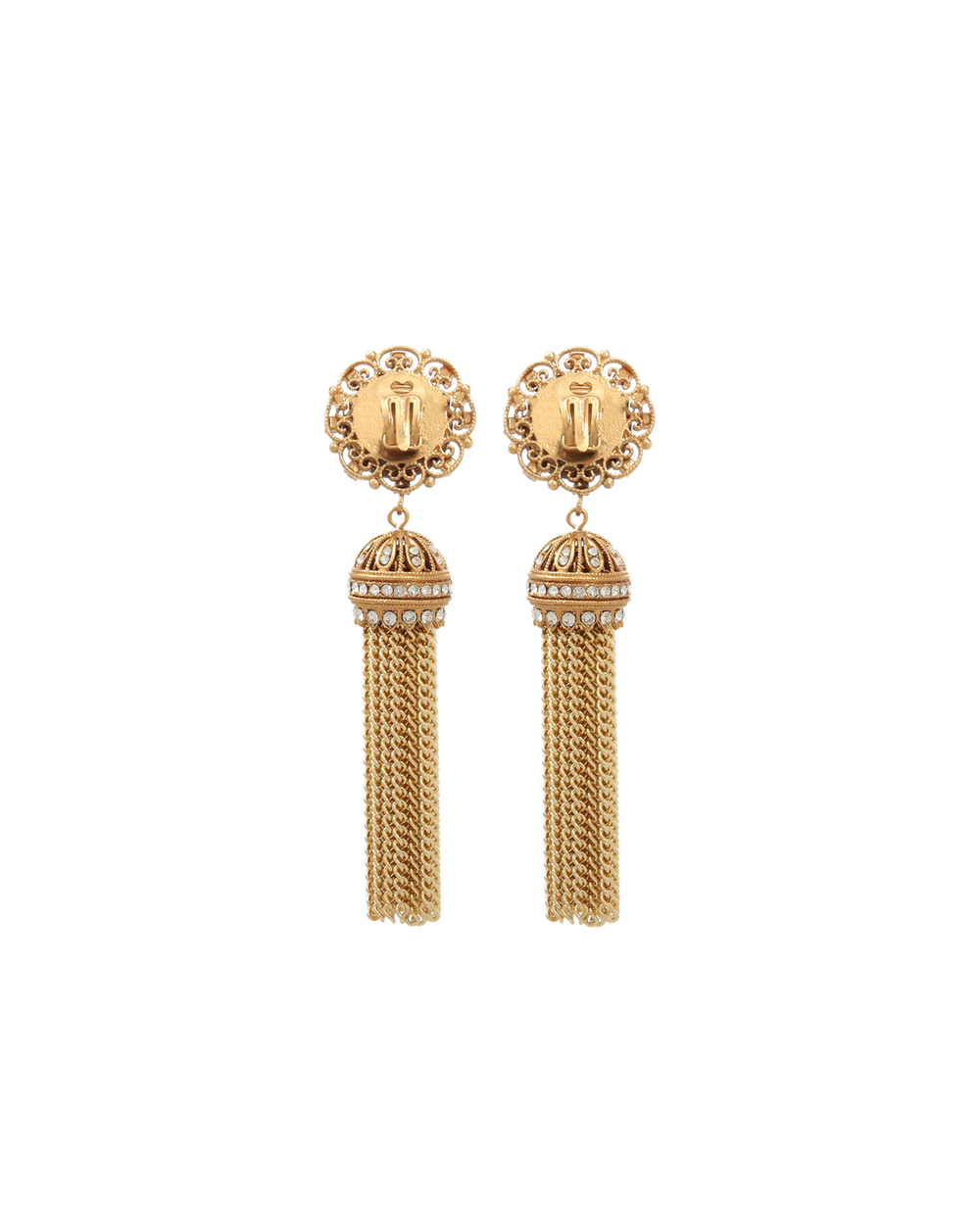 Клипсы Dolce&Gabbana WEM6M3-W1111, золотой цвет • Купить в интернет-магазине Kameron