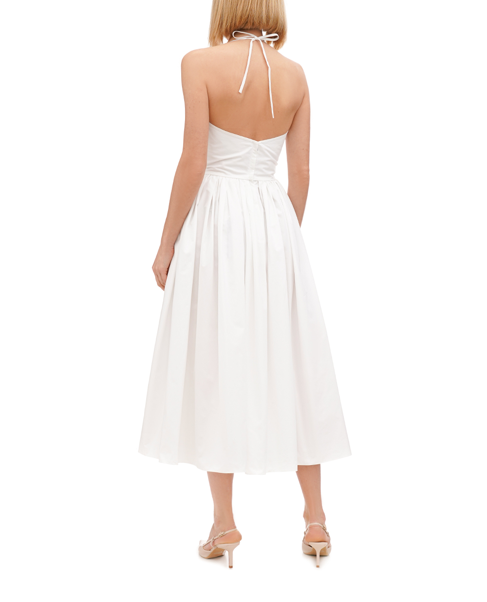 Платье Dolce&Gabbana F6ZQ6Z-FU5L5, белый цвет • Купить в интернет-магазине Kameron